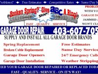 Home & Garden Services Garage Door Calgary - Abc Garage Door Repair 403-607-7053