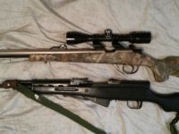 Guns & Hunting Supplies Remington 50 cal, and Sks. 2 Rifles for sale.