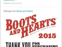 Miscellaneous Items One GA Boots and Hearts Ticket