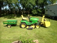 Tractors 2013 John Deere 7hp tractor with attachments