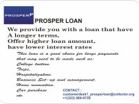 General Services Long and short term loan of $5,000-$60,000 at ProsperLoan