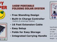 Travel Trailers Folding Solar Charging System