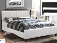 Furniture FREE DELIVERY!!! BEAUTIFUL LEATHER BED WITH ADJUSTABLE HEADB