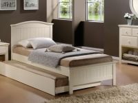 Furniture BEAUTIFUL SOLID WOOD PRINCESS BED WITH TRUNDLE SINGLE FREE D