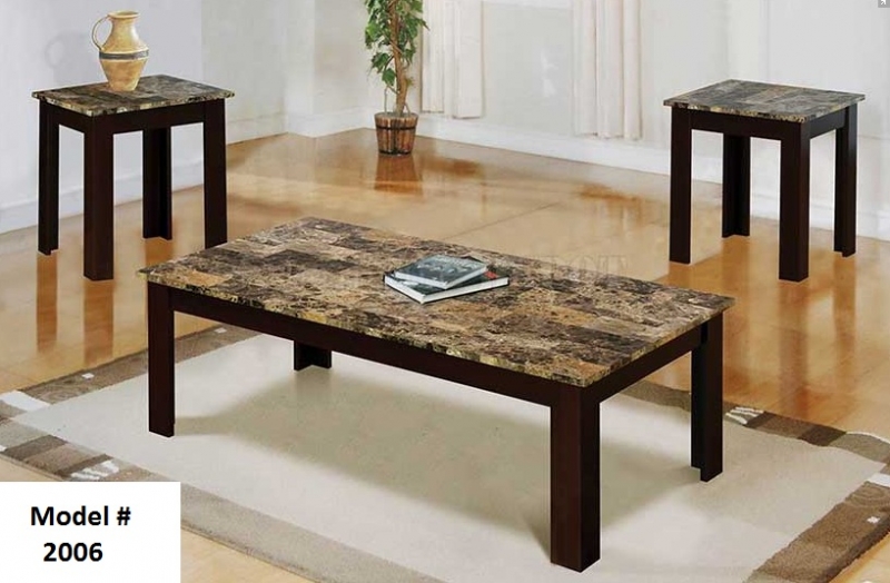 FREE DELIVERY 3 PCS COFFEE TABLE SET SOLID WOOD\/FAUX MARBLE in Toronto
ON Furniture