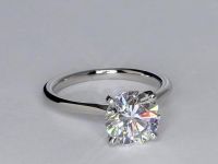 Watches & Jewelry solitaire radiant cut  diamond ring
