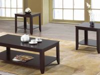 Furniture FREE DELIVERY- 3 PCS COFFEE TABLE SET SOLID WOOD/FAUX MARBLE